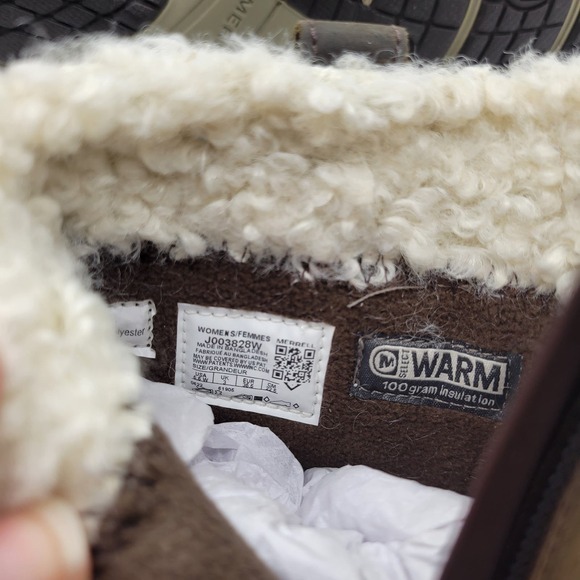 NWOT Merrell Encore 4 Bluff Zip Polar Waterproof Boots-Brown-Women's 5.5 W - Picture 5 of 9